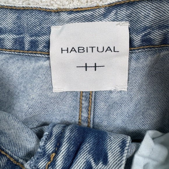 Habitual Jeans Women's 8/29 Blue Light Wash Wide Leg High Rise Denim Baggy New - Picture 9 of 10